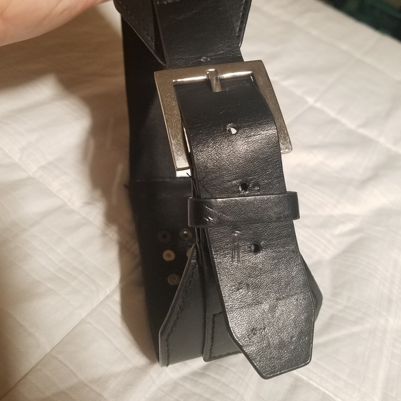 Goth Studded Wide Stretchy Belt - Picture 6 of 10